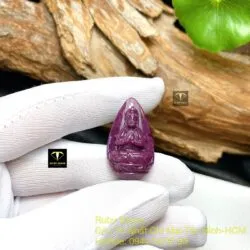 Như Lai Đại Nhật - Phật bản mệnh Ruby Nam Phi, kích thước 29mm - Hình ảnh 2