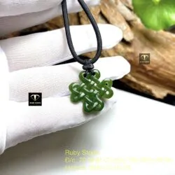 Mặt dây chuyền đồng tâm kết ngọc bích Canada Mặt dây chuyền đồng tâm kết ngọc bích Canada