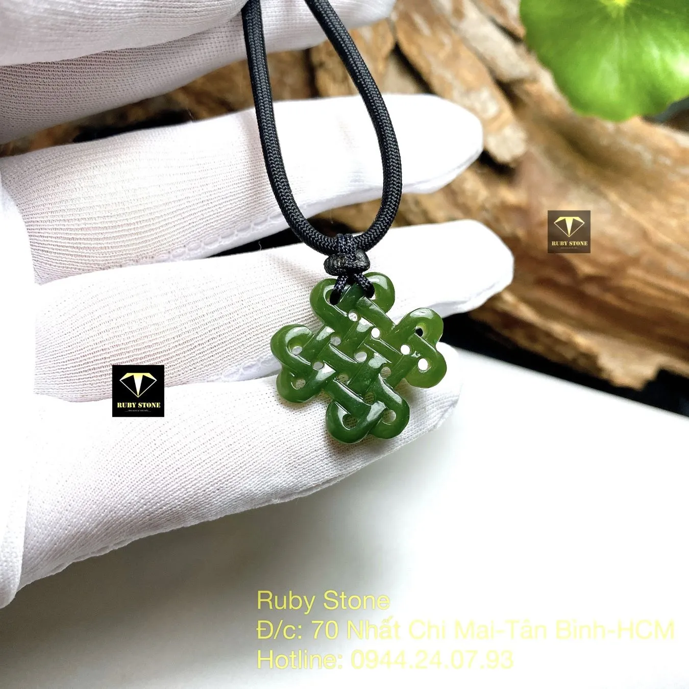 Mặt dây chuyền đồng tâm kết ngọc bích Canada Mặt dây chuyền đồng tâm kết ngọc bích Canada - Ảnh 4