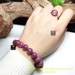 Vòng chuỗi Ruby Nam Phi 10,8 ly - Ảnh 4