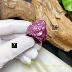 Nhẫn thiềm thừ Ruby Nam Phi, đường kính 19,5mm