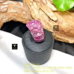 Nhẫn thiềm thừ Ruby Nam Phi, đường kính 19,5mm - Ảnh 4