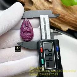Như Lai Đại Nhật - Phật bản mệnh Ruby Nam Phi, kích thước 29mm - Hình ảnh 3