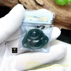 Phật Di Lặc lam ngọc, KT 23x26mm - Ảnh 4