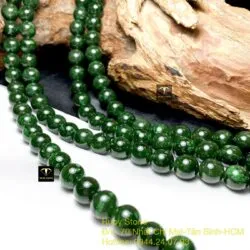 Chuỗi cổ 108 hạt ngọc bích Canada xanh lý đậm 10 ly - Ảnh 4