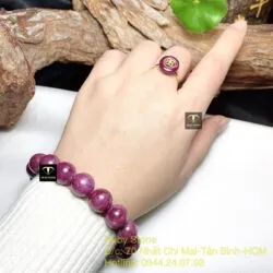 Vòng chuỗi Ruby Nam Phi 12,3 ly - Ảnh 5