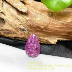 Đại thế chí bồ tát - Phật bản mệnh Ruby Nam Phi, kích thước 32mm - Ảnh 2
