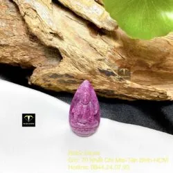 Phật Quan Âm Ruby Nam Phi, kích thước 33mm - Ảnh 6