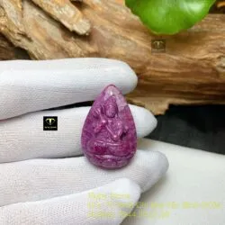 Đại thế chí bồ tát - Phật bản mệnh Ruby Nam Phi, kích thước 32mm - Ảnh 5