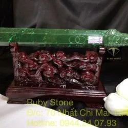 Bảo kiếm ngọc bích Canada chạm tay tinh xảo, dài 40cm