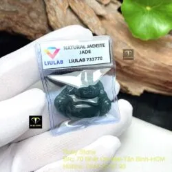 Phật Di Lặc lam ngọc, KT 23x26mm - Ảnh 3