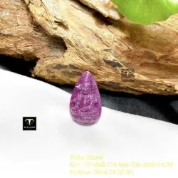 Phật Quan Âm Ruby Nam Phi, kích thước 32mm