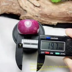 Nhẫn càn long Ruby Nam Phi, bản 18mm, ĐK 19,7mm - Ảnh 7