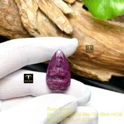 Như Lai Đại Nhật - Phật bản mệnh Ruby Nam Phi, kích thước 29mm - Hình ảnh 5