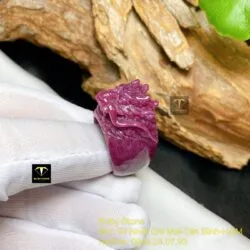 Nhẫn đầu rồng Ruby Nam Phi chạm tay tinh xảo - Ảnh 5
