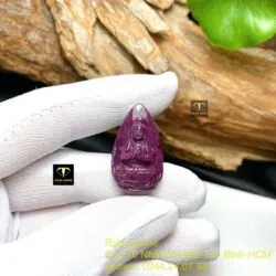 Như Lai Đại Nhật - Phật bản mệnh Ruby Nam Phi, kích thước 29mm