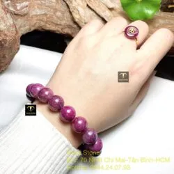 Vòng chuỗi Ruby Nam Phi 12 ly - Ảnh 5
