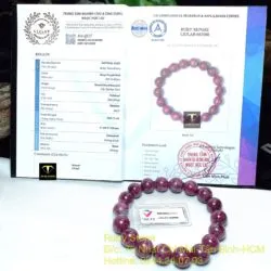 Vòng chuỗi Ruby Nam Phi 11,9 ly - Ảnh 2