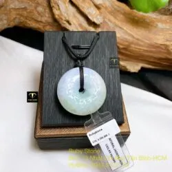 Mặt dây Đồng điếu ngọc cẩm thạch chạm khắc - Ảnh 4