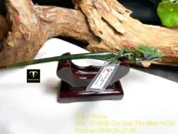 Trâm cài tóc Hoa mẫu đơn Ngọc bích chạm tay tinh xảo - Ảnh 5