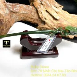 Trâm cài tóc Hoa mẫu đơn Ngọc bích chạm tay tinh xảo