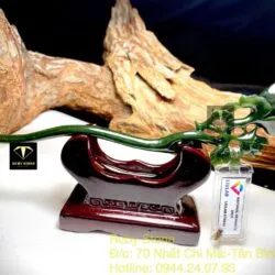 Trâm cài tóc Hoa mộc lan Ngọc bích chạm tay tinh xảo