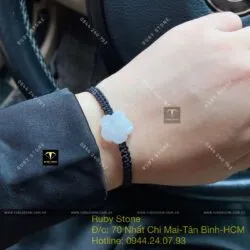 Vòng tết tay hoa mai ngọc Cẩm thạch - Hình ảnh 7
