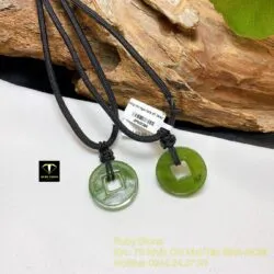 Mặt dây chuyền đồng tiền Ngọc bích, KT 21mm - Hình ảnh 3