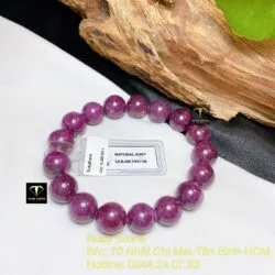 Vòng chuỗi Ruby Nam Phi 11,5 ly