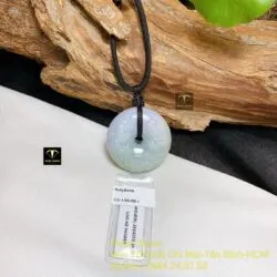 Mặt dây Đồng điếu ngọc cẩm thạch chạm khắc - Ảnh 3