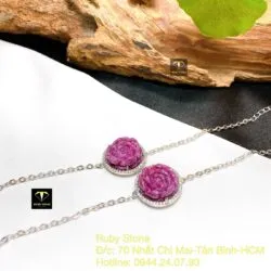 Lắc bạc hoa mẫu đơn Ruby Nam Phi - Ảnh 6