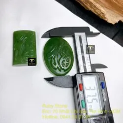 Mặt dây chuyền chữ Phúc ngọc bích, KT 35mm Mặt dây chuyền chữ Phúc ngọc bích, KT 35mm