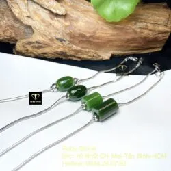 Lắc bạc lu thống ngọc bích Canada xanh đậm - Ảnh 4
