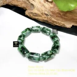 Vòng tay lu thống ngọc cẩm thạch xanh lý