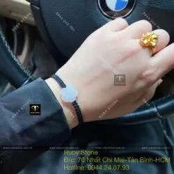 Vòng tết tay hoa mai ngọc Cẩm thạch