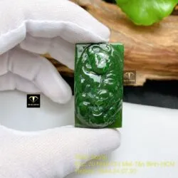 Mặt dây chuyền Hổ ngọc bích, kích thước 41mm