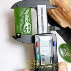Mặt dây chuyền chữ Phúc ngọc bích, KT 35mm Mặt dây chuyền chữ Phúc ngọc bích, KT 35mm