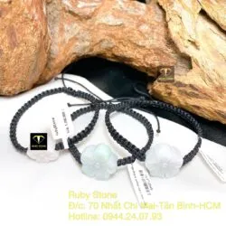 Vòng tết tay hoa mai ngọc Cẩm thạch - Hình ảnh 4