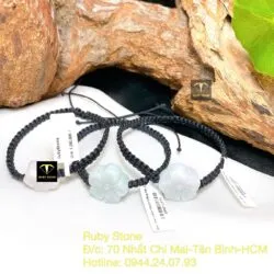 Vòng tết tay hoa mai ngọc Cẩm thạch - Hình ảnh 2