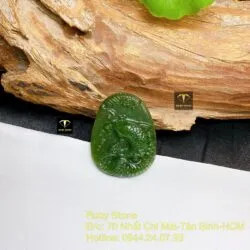 Mặt dây chuyền Cá chép ngọc bích, kích thước 37mm - Hình ảnh 5