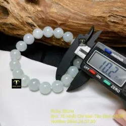 Vòng chuỗi băng ngọc (jadeite jade) 10 ly - Hình ảnh 5