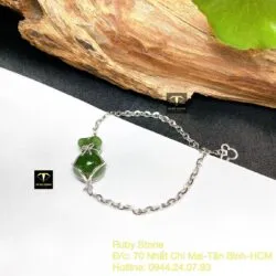 Lắc bạc túi tiền ngọc bích Canada - Hình ảnh 3