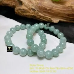 Vòng chuỗi ngọc Cẩm thạch lam dầu 10,7 ly - Ảnh 7