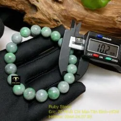 Vòng chuỗi ngọc Cẩm thạch đậu lý 10 ly - Hình ảnh 4