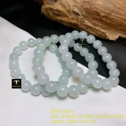Vòng chuỗi băng ngọc (jadeite jade) 10 ly - Hình ảnh 2