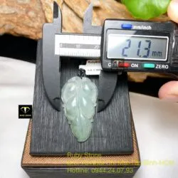 Mặt dây chuyền chiếc lá ngọc Cẩm thạch - Hình ảnh 4