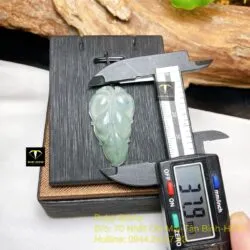 Mặt dây chuyền chiếc lá ngọc Cẩm thạch - Hình ảnh 3