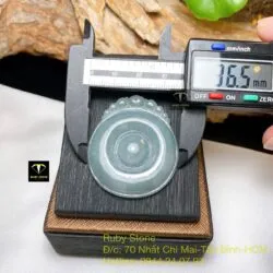 Mặt dây chuyền ngọc Cẩm thạch xanh xám - Hình ảnh 4