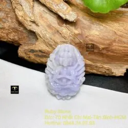 Phật Thiên Thủ Thiên Nhãn - ngọc Cẩm Thạch tử la lan tím - Hình ảnh 2