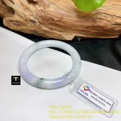 Vòng ngọc Cẩm thạch phớt tím, bản tròn 52mm - Hình ảnh 4